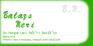 balazs meri business card